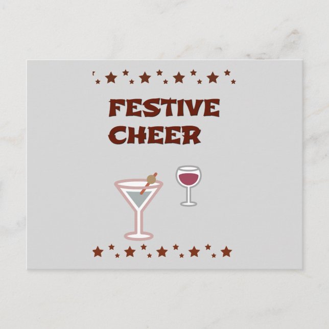 Festlicher Urlaub Postkarte (Vorderseite)