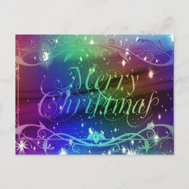 Festlicher Urlaub Postkarte (Vorderseite)