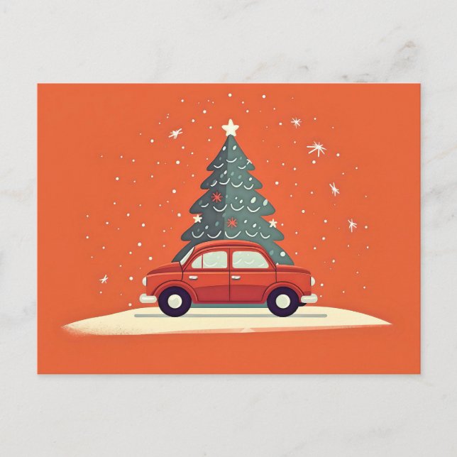 Festlicher Urlaub Postkarte (Vorderseite)