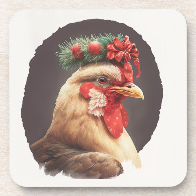 Festlicher Urlaub / Weihnachtsgebäck Untersetzer (Vorderseite)
