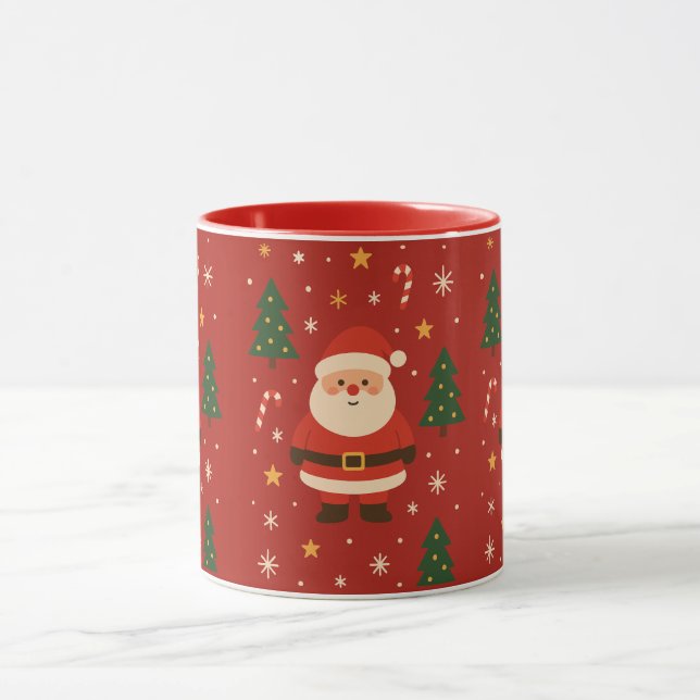 Festlicher Urlaubsglanz Tasse (Zentrum)