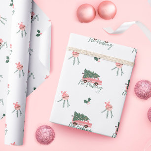 Festlicher Weihnachtsbaum im Vintage-Van ohne guck Geschenkpapier
