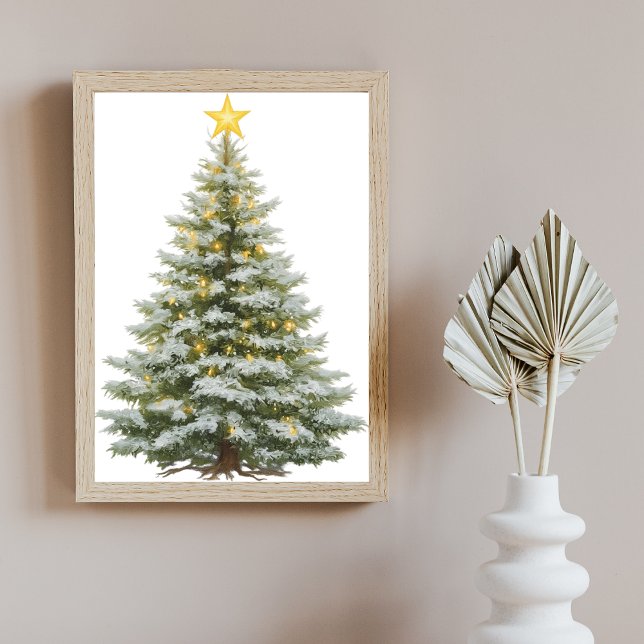 Festlicher Weihnachtsbaum Poster – Wandkunst (Von Creator hochgeladen)