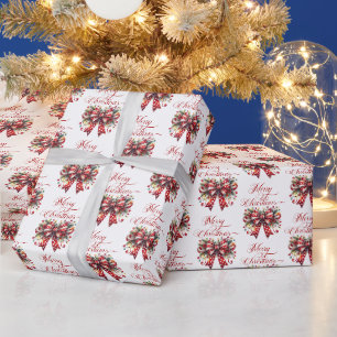 Festlicher Weihnachtsbogen, fröhliche Weihnachtsty Geschenkpapier