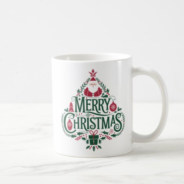 Festlicher Weihnachtskalender Kaffeetasse (Rechts)
