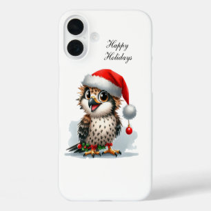 Festlicher Weihnachtsurlaub Uhu iPhone 16 Plus Hülle
