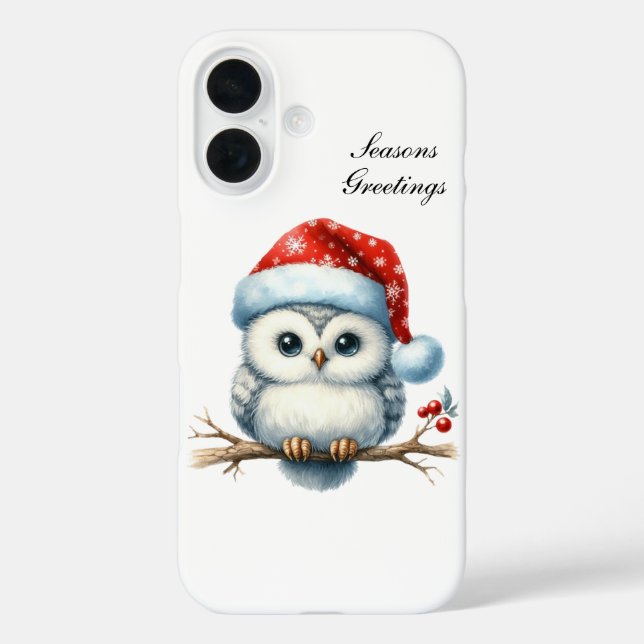 Festlicher Weihnachtsurlaub Uhu Case-Mate iPhone Hülle (Rückseite)