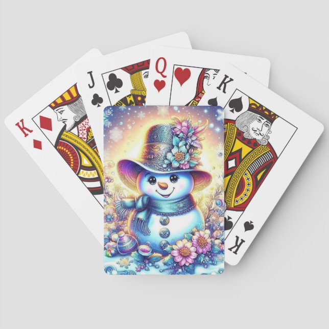 Festlicher Winter Spielkarten (Rückseite)