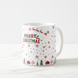 Festlicher Winter-Weihnachts-Kaffeebecher Kaffeetasse
