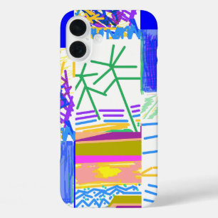 Festliches Abstrakt iPhone 16 Plus Hülle