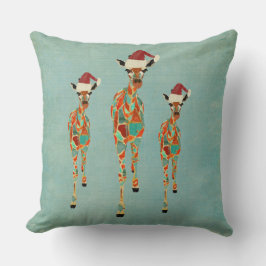 Festliches bernsteinfarbiges u. azurblaues kissen