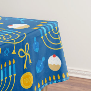 Festliches Chanukka Tischdecke