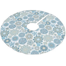 Festliches Chic Florales Mandala-Schneeflocken-Mus