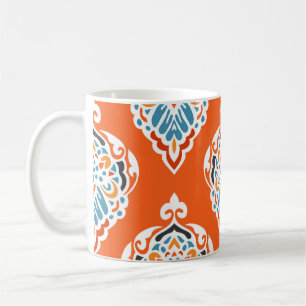 Festliches Damast-Vintage-Muster, elegantes Design Kaffeetasse