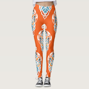 Festliches Damast-Vintage-Muster, elegantes Design Leggings