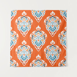 Festliches Damast-Vintage-Muster, elegantes Design Wandteppich