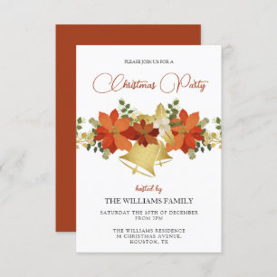 Festliches dekoratives Weihnachtsfest - Party Einladung