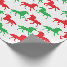 Festliches Einhorn-Packpapier
