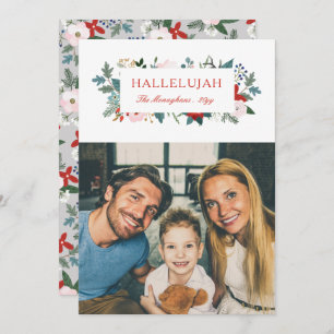 Festliches Florales Foto Feiertagskarte