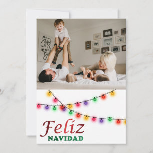 Festliches Foto Feliz Navidad Feiertagskarte