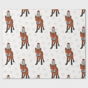FESTLICHES FUCHS u. EULE Packpapier