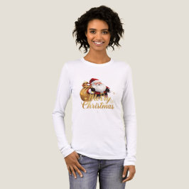 Festliches Gold-Feiertagsdesign Tri-Blend Shirt