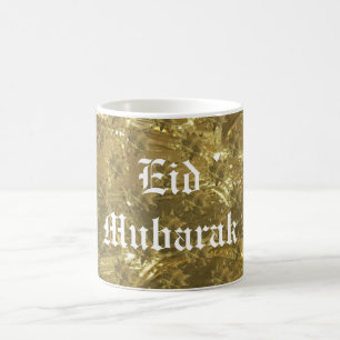 Festliches Gold hat Eid Mubarak Kaffee-Tasse in Tasse