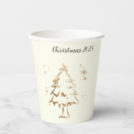 Festliches Goldenes Party Pappbecher