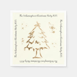 Festliches Goldenes Party Serviette