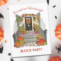 Festliches Halloween-Blocks-Party