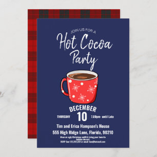 Festliches Hot-Cocoa-Party, Ferienhaus Party Einladung
