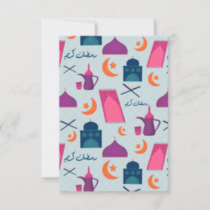 Festliches islamisches Ramadan-Design Dankeskarte