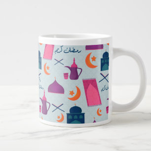 Festliches islamisches Ramadan-Design Jumbo-Tasse