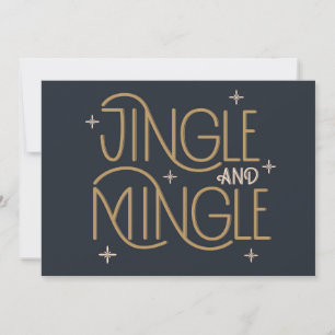 Festliches Jingle und Mingle-Feiertagsdesign Karte