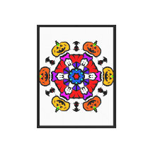 Festliches Kürbis-Mandala
