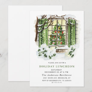 Festliches Landhaus WEIHNACHTSFEIERTAGS-LUNCH Einladung
