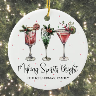 Festliches Machen der Geister hell Christmas Keramik Ornament