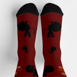 Festliches Mondneujahr des Kaninchens Socken