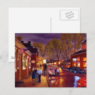 Festliches nächtliches Party Postkarte