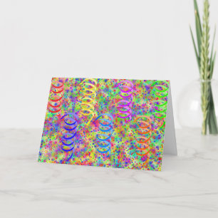 Festliches Party Confetti Muster Karte
