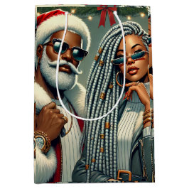 Festliches Party Santa Mittlere Geschenktüte