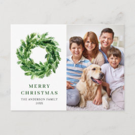 Festliches Pine Branch Kraut Weihnachtsfeiertag FO Postkarte