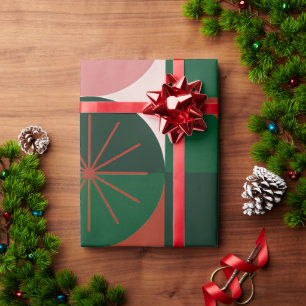 🎁 Festliches Raster-Muster-Wrap für Weihnachtsges Geschenkpapier