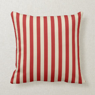 Festliches Retro-Vintage-Vertikal-PopCorn-Streifen Kissen
