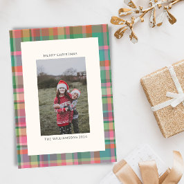 Festliches Retro Weihnachten Kariertes Niedliches