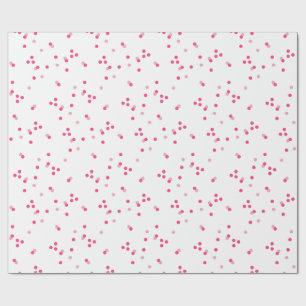 Festliches rosa Konfetti-Geschenkpapier Geschenkpapier