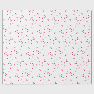 Festliches rosa Konfetti-Geschenkpapier Geschenkpapier