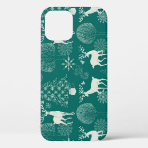 Festliches rotes Weihnachten, Winterwald. Case-Mate iPhone Hülle
