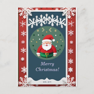 🎄 Festliches rotes Weihnachtszauber ✨ Weihnachtsm Postkarte