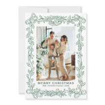 Festliches Salbei-Grün Weihnachtsband 2 Foto Ho